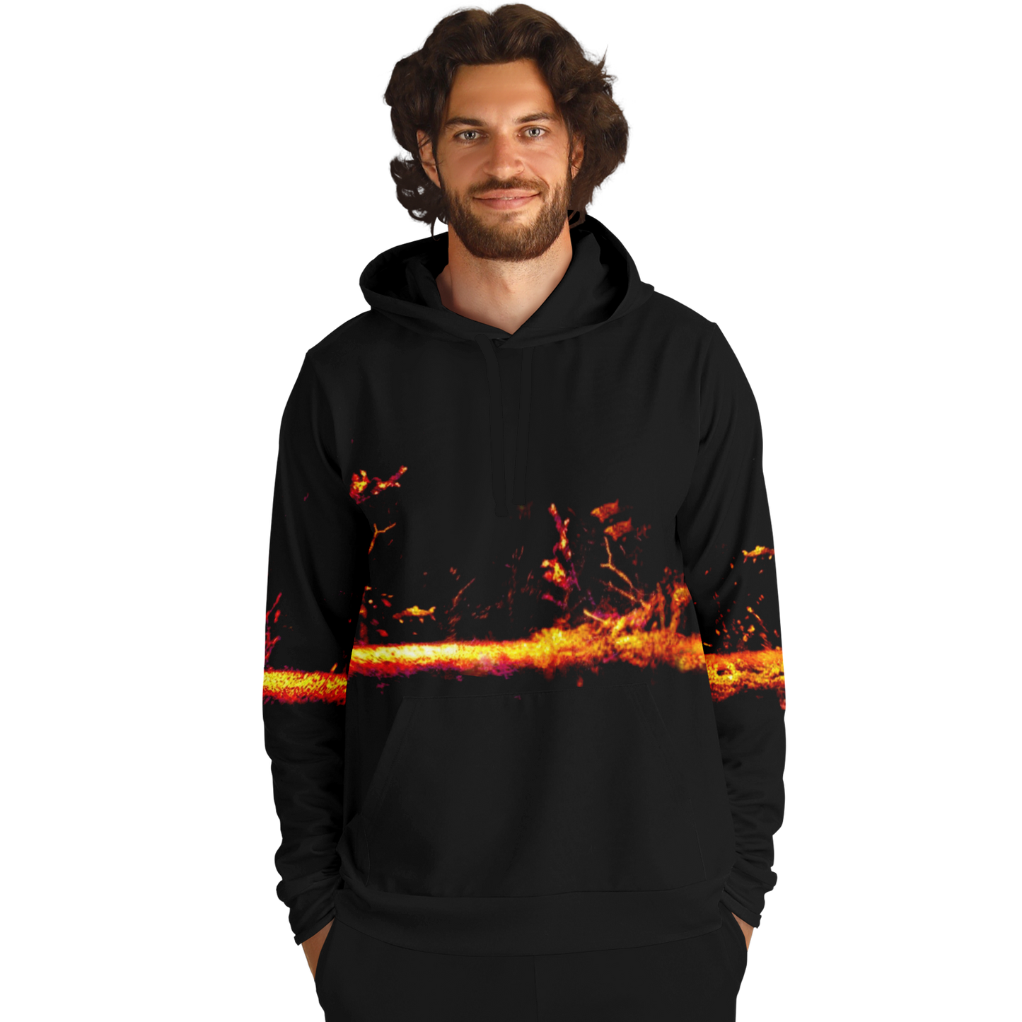 Sonar Live Hoodie with customizable sonar pattern design, tri-blend fabric.