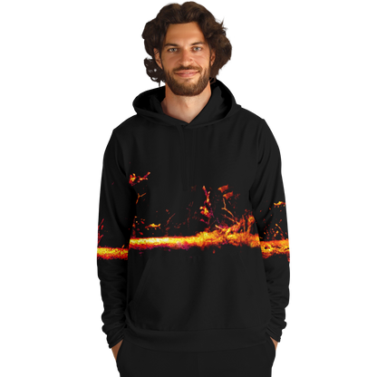 Sonar Live Hoodie with customizable sonar pattern design, tri-blend fabric.