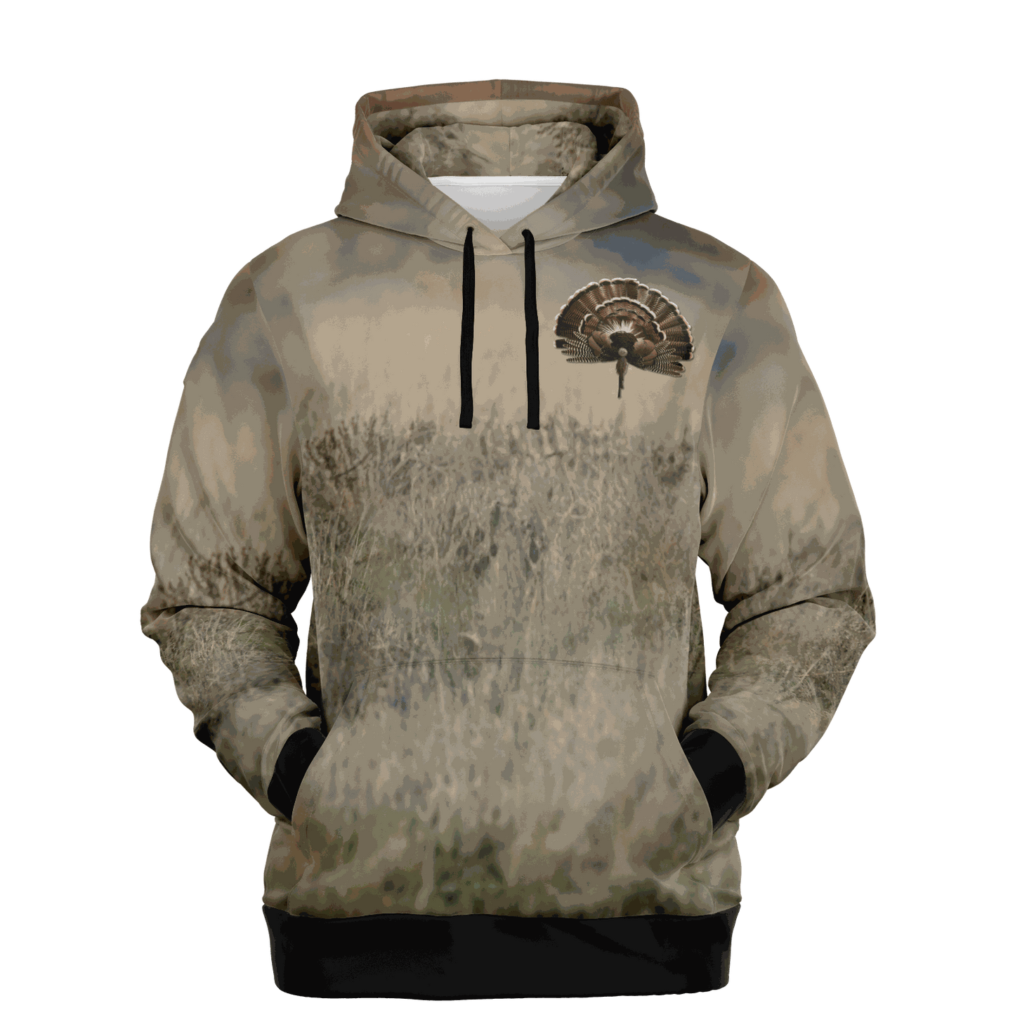 Turkey Hunter Plains Gobbler Hoodie - Tri-Blend