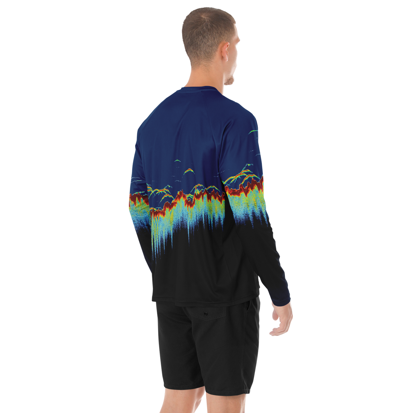 Men's Sonar Scan Long Sleeve Sun Protection Performance Shirt