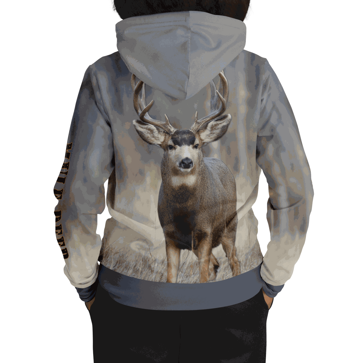 Majestic Mule Deer Hoodie - Tri-Blend