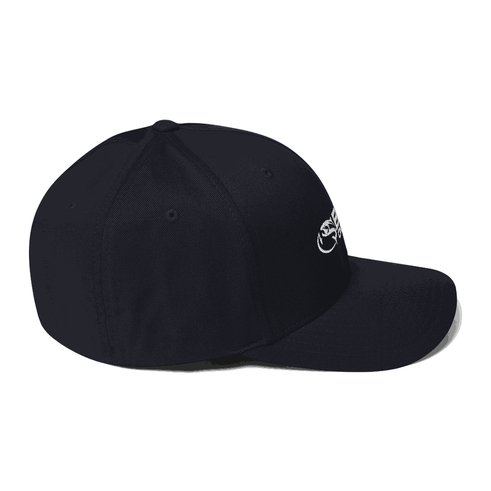 A camouflage athletic hat featuring the Bent on Chrome logo embroidered in white on the front. The cap has a structured design with a curved brim.