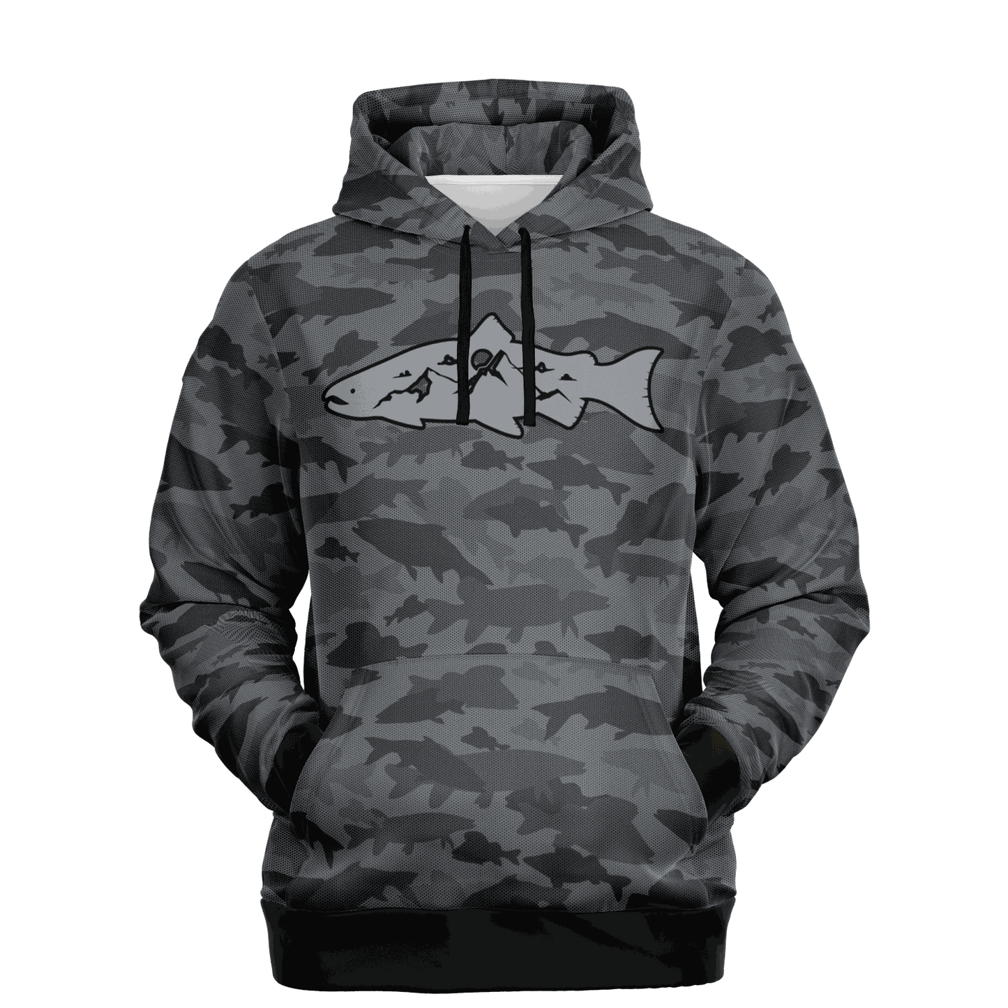 Freedom Waters Fish Camo Hoodie - Tri-Blend